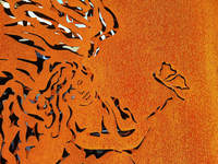 Edelrost-Motivwand „Engel“ - als besonderer Effekt mit doppelwandigem Motiv